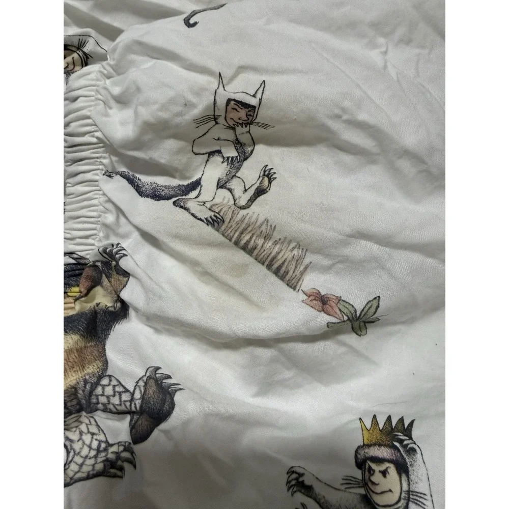 pottery barn kids twin fitted sheet where the wild things are Organic Cotton
